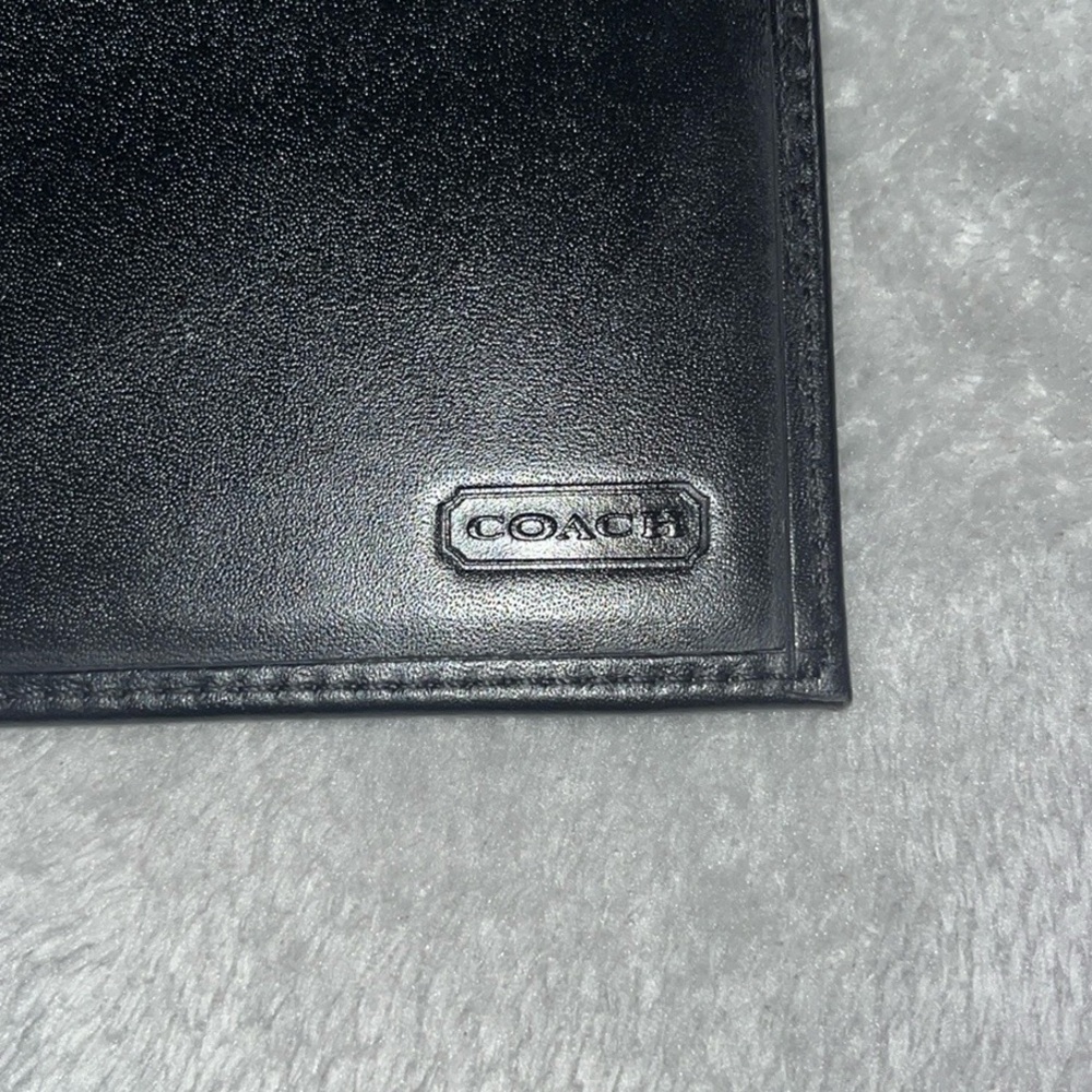 Black Coach Jacquard Wallet - Picture 3 of 5